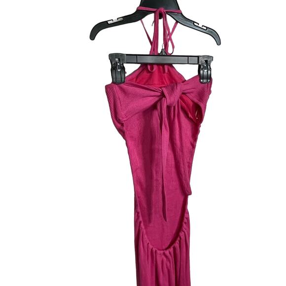 Capittana Mika Knitted Cotton Dress Pink M/L - Picture 3 of 12